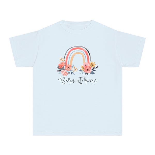 Born at Home Floral Youth Midweight Tee