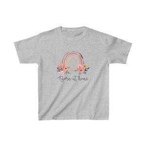 Floral Born At Home Kids Heavy Cotton™ Tee