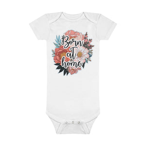 Born at Home Floral Onesie® Organic Baby Bodysuit