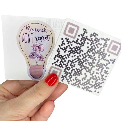 Research Two Sided QR Code Cards