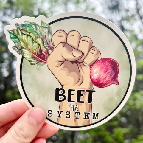 Beet The System Sticker